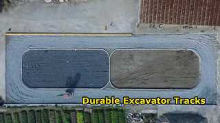 見る: HITACHI EX50 - EX55 ショーケース用の 400mm 幅のゴム製掘削機トラック T400 X 72.5 X 72W